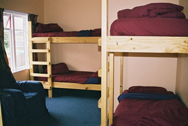 Dorm backpackers bunks